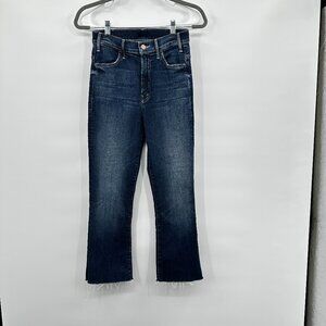 Mother The Hustler Ankle Fray Jeans Size 25 On The Edge